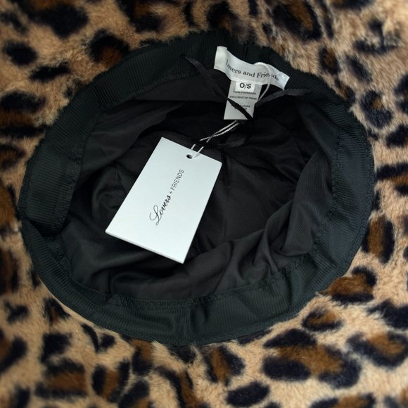 Anaya Leopard Print Bucket Faux Fur Hat - Picture 4 of 4